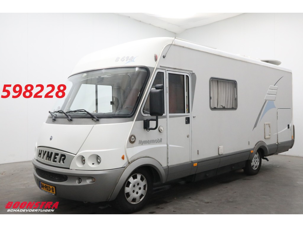 Hymer  B 614 Hymermobil 2.8 JTD Dakairco Solar Hefbed Dwarsbed Cruise Apple/Anrdoid