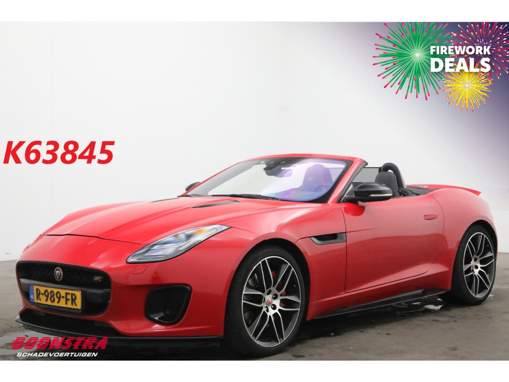 Jaguar F-Type 2.0T Chequered Flag Meridian Memory Leder LED Apple Camera LRHZ SHZ