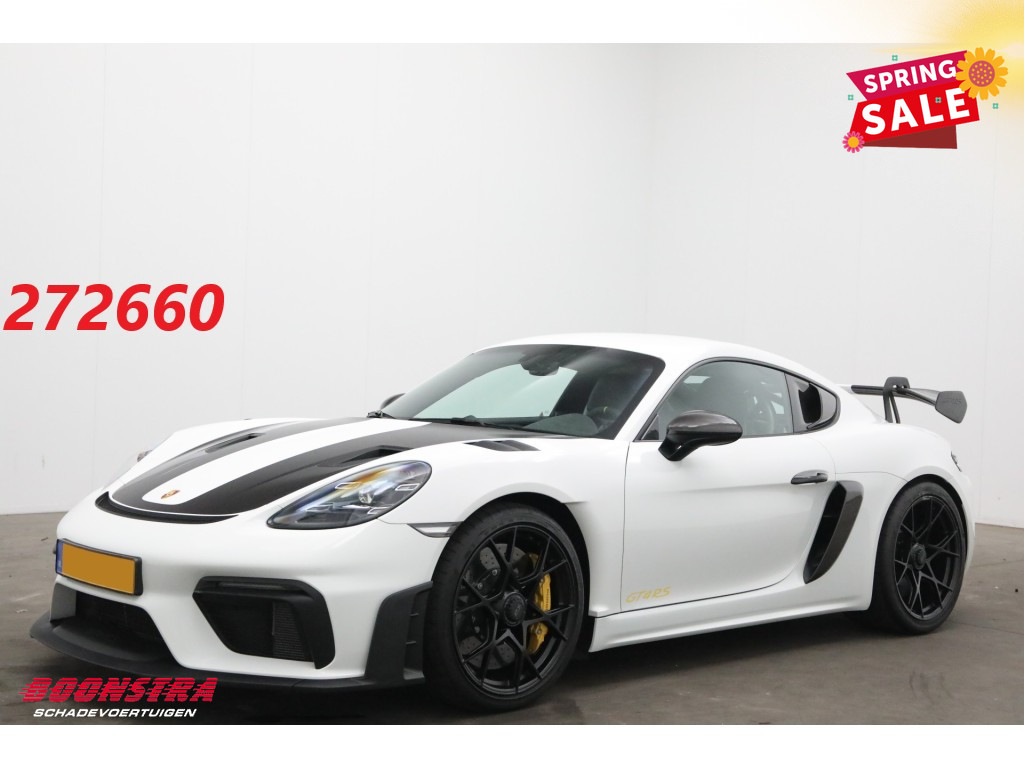 Porsche 718 Cayman GT4 RS Weissach Orig. NL! PCCB PDLS+ Sport Chrono Bose Cruise Camera