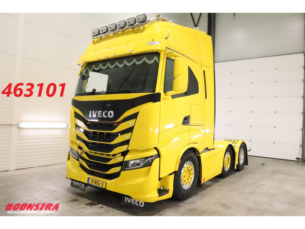 Iveco  S-Way 480 Full Air Alcoa Leder ACC Standairco 6X2 Verschiebekopplung