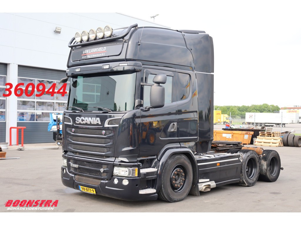 Scania  R580 V8 Full Air Standairco Leder 6X2 Euro 6
