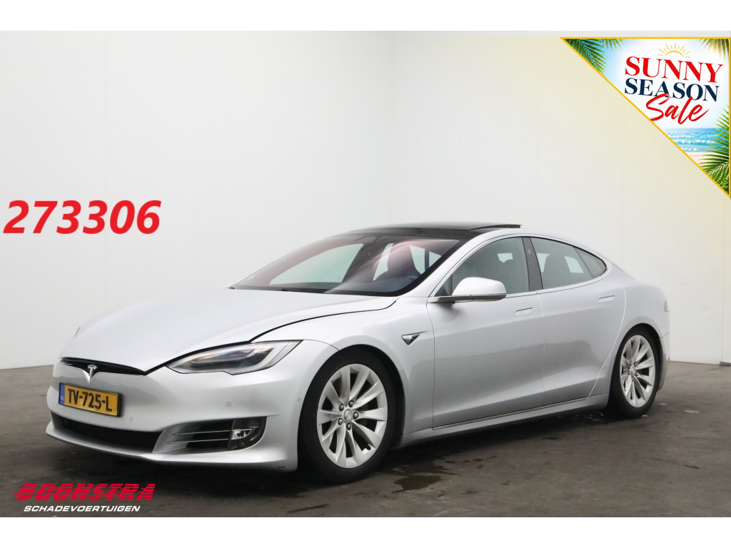 Tesla Model S 100D Pano Schuif/kantel Clima Navi Memory Leder SHZ LrHZ Cruise Camera PDC
