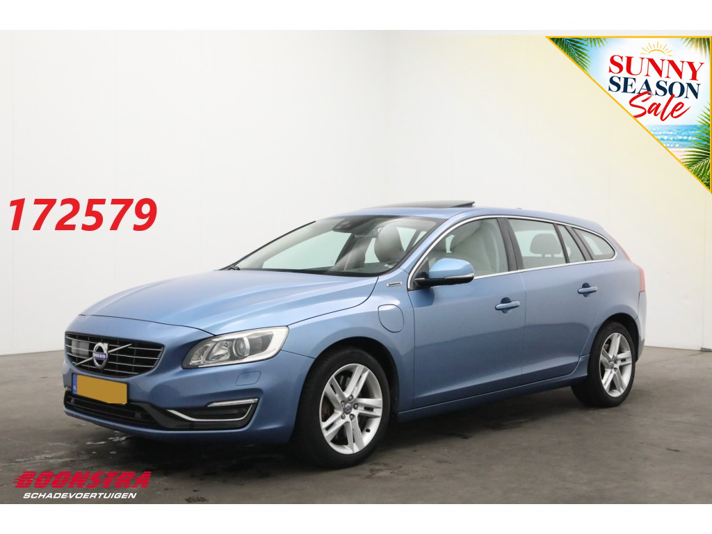 Volvo V60 2.4 D6 AWD Plug-In Hybrid Summum Schuif/kantel Cruise Navi Clima Memory Leder Camera PDC