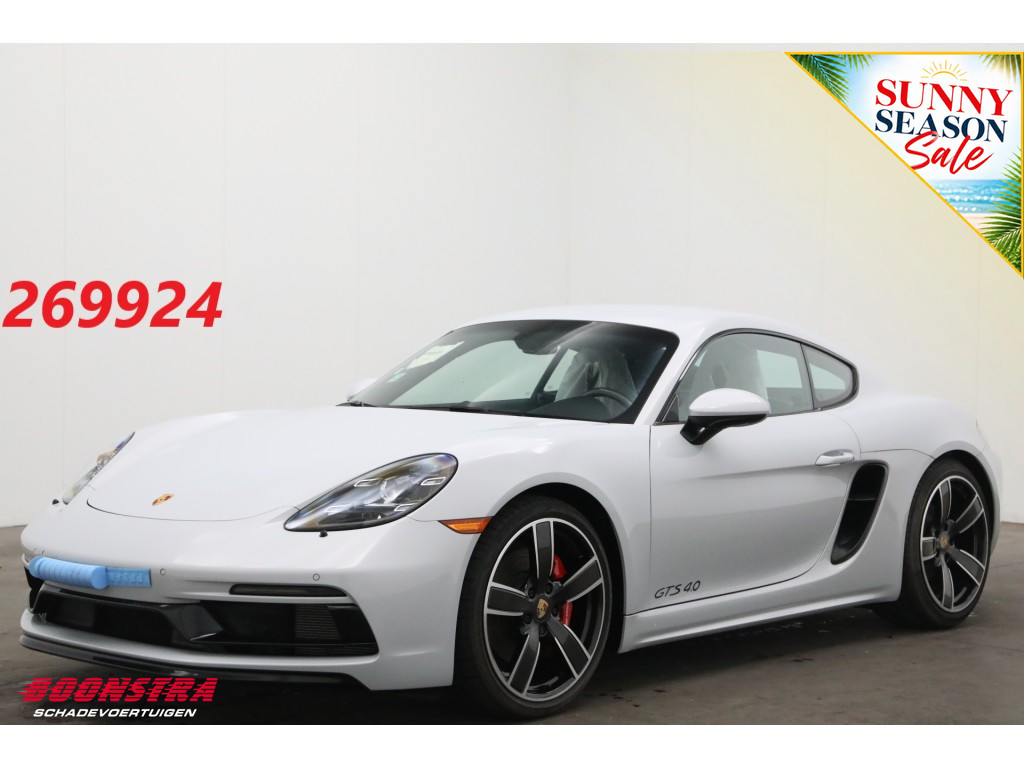 Porsche 718 Cayman GTS 4.0 Manual PDLS+ Sport Chrono PASM Burmester Memory Camera
