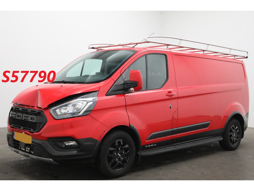 Ford Transit Custom 300 2.0 TDCI L2-H1 Trail Cruise Navi Airco SHZ Leder Apple/Android Camera PDC AHK