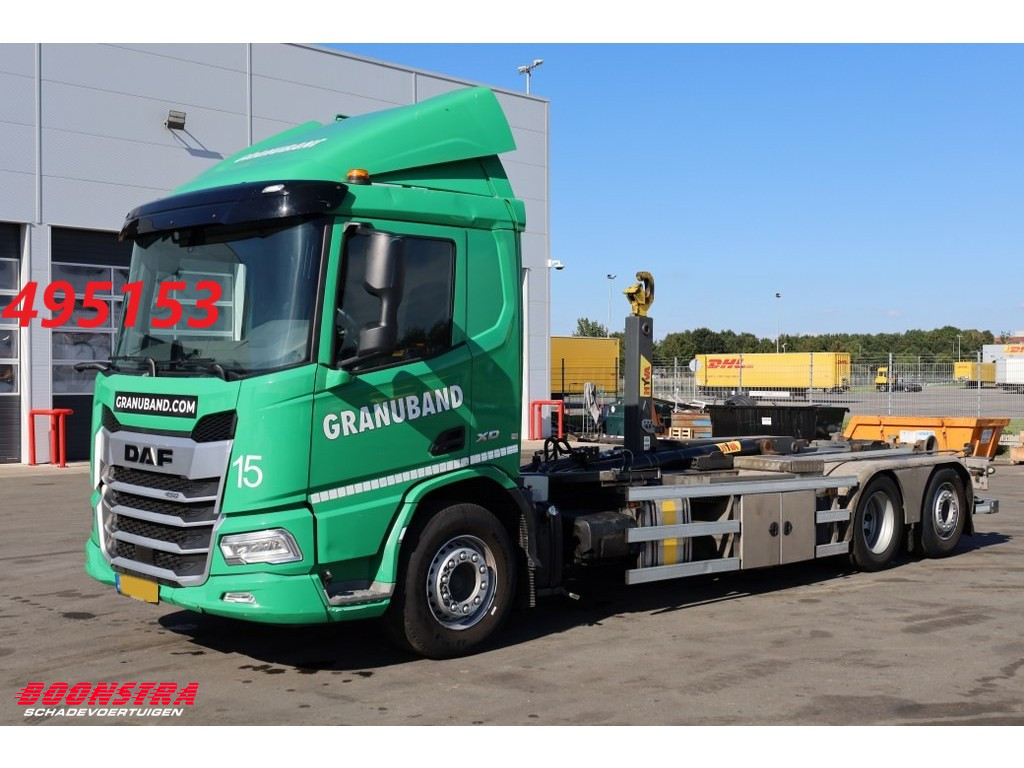 DAF  XD 450 6X2 Haakarm + HMF 3220K-RCS Kran 124.200 km!