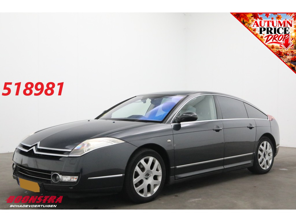 Citroën C6 3.0 V6 Exclusive Hydropneumatisch HUD Cruise Navi Leder Memory PDC Bluetooth Clima