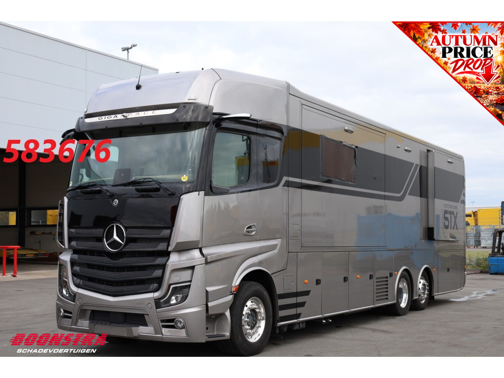 Mercedes-Benz  Actros 2651 Giga STX Mobilhome Standairco Level Alcoa Fischer 38.168 km!!